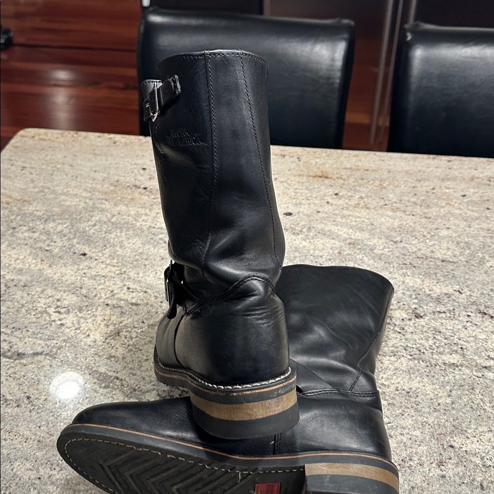 Mason Black Leather Engineer Boot - image 12